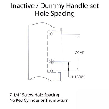 Marvin Inactive / Dummy Trim for Passive door - PVD Brass